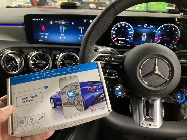 ベンツ　Aクラス　A45S　セキュリティ　ＩＧＬＡ　カーセキュリティ　ＢＯＮＤ　葛飾　東京都