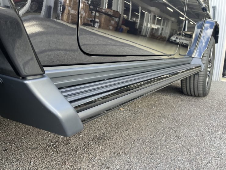 W465ブラックアウト ｹﾞﾚﾝﾃﾞﾌﾞﾗｯｸｱｳﾄ W465電動ステップ ｽﾃｯﾌﾟﾎﾞｰﾄﾞﾌﾟﾛﾃｸｼｮﾝ PPF