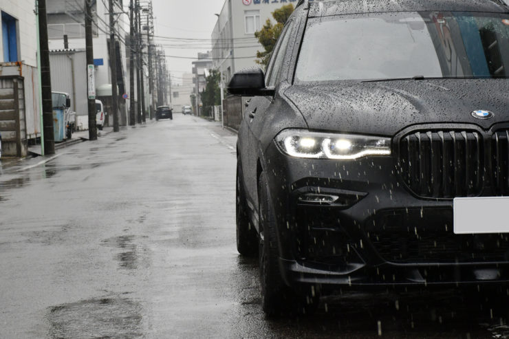 愛知県　名古屋市　BMW　G07　X7　3Ddesign 3Dデザイン　マットブラック　フロントリップ　カスタム　スペーサー