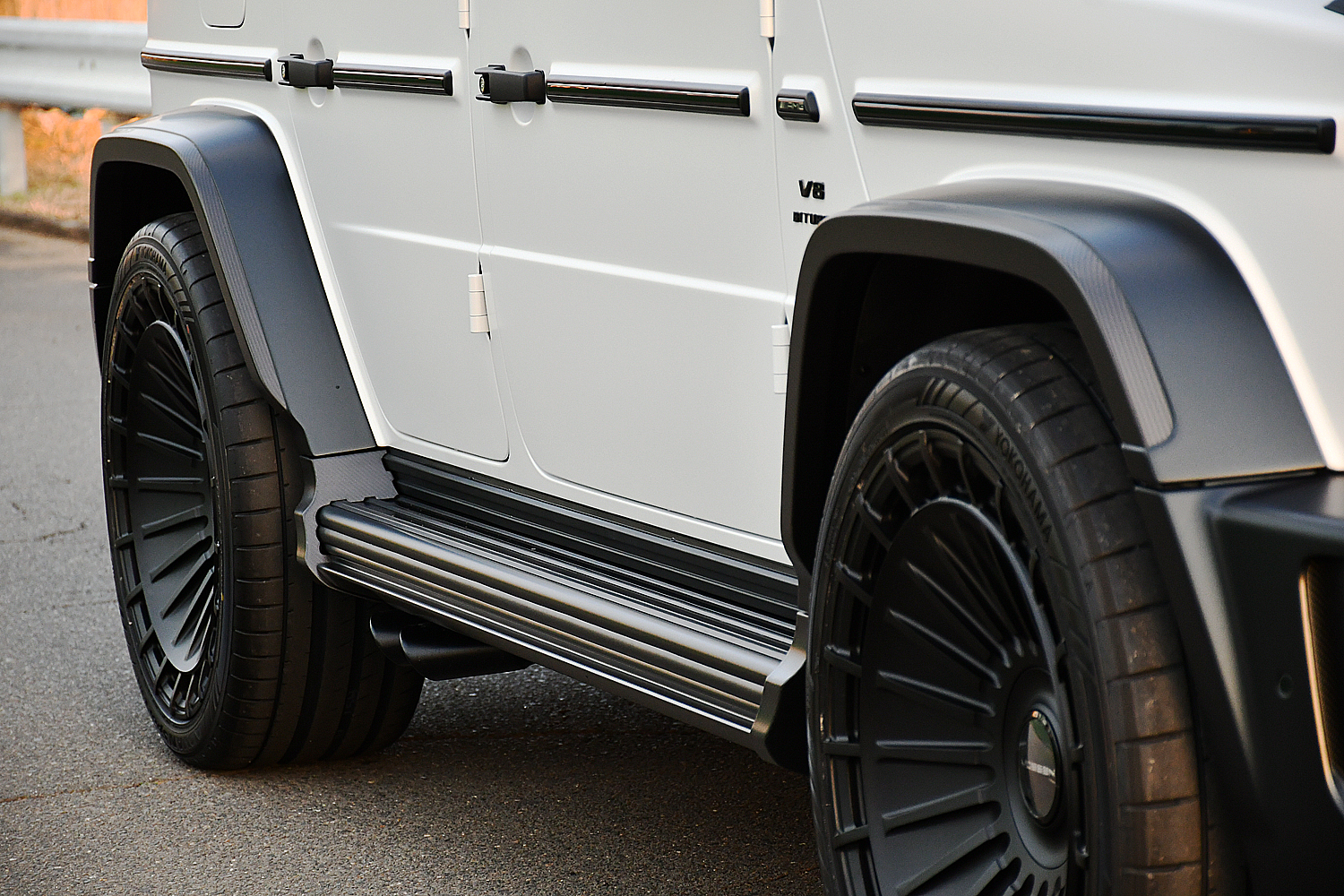 愛知県 名古屋 ベンツ Gクラス ゲレンデ カスタム W463A G63 URBAN アーバン エアロ VOSSEN S21-12 23インチ ボンド ボンド名古屋 ラッピング ブラックアウト