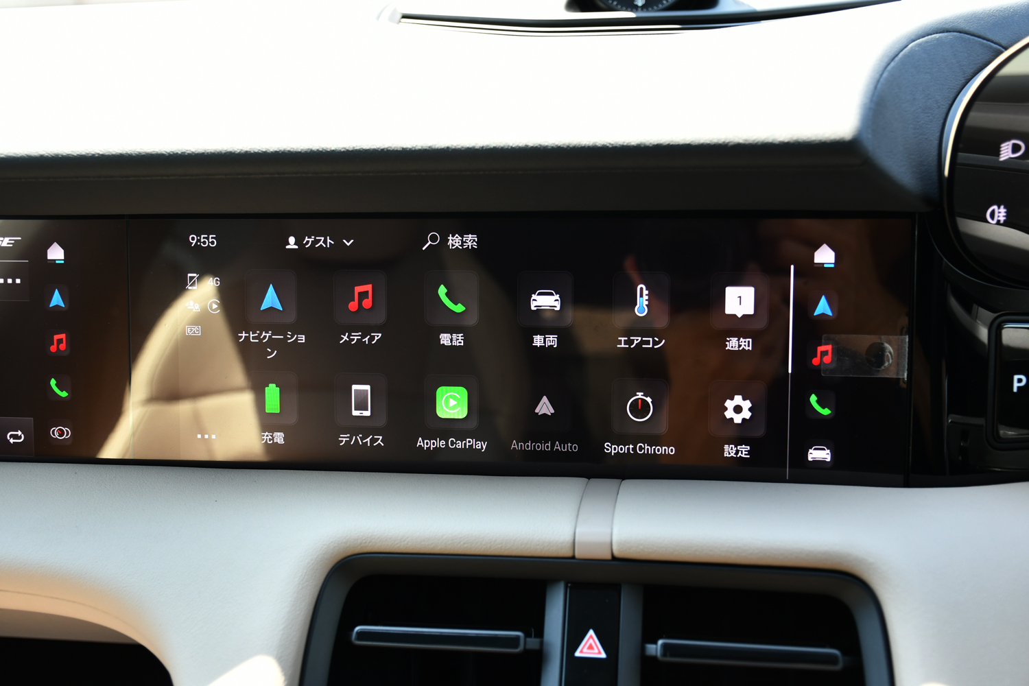 愛知県　名古屋　ポルシェ　カスタム　Porsche　タイカンクロス　Taycancross　ミラーリング　デジタルインナーミラー　レーダー　取り付け　ボンド　ボンド名古屋