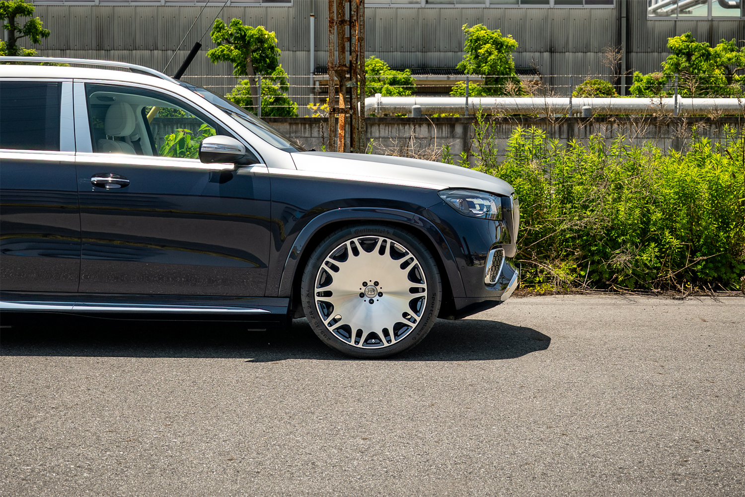 愛知県 名古屋 ベンツ カスタム マイバッハ GLSマイバッハ BRABUS ブラバス ローダウン DPPF SQ-NAVY INOZETEK SEQUEL FRAGMENT ラッピング 24インチ ボンド ボンド名古屋