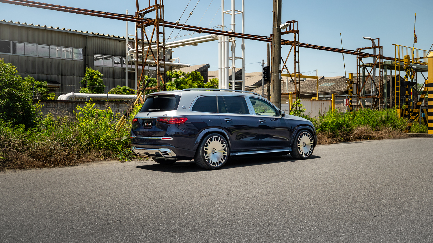 愛知県 名古屋 ベンツ カスタム マイバッハ GLSマイバッハ BRABUS ブラバス ローダウン DPPF SQ-NAVY INOZETEK SEQUEL FRAGMENT ラッピング 24インチ ボンド ボンド名古屋