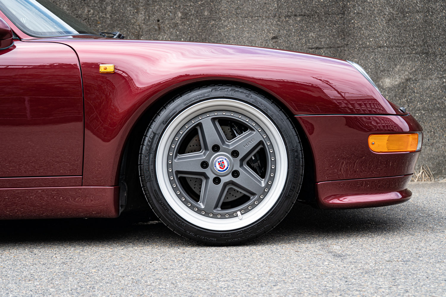 Porsche ポルシェ 993 ローダウン ホイール HRE アメ鍛 KW 車高調 カスタム 名古屋