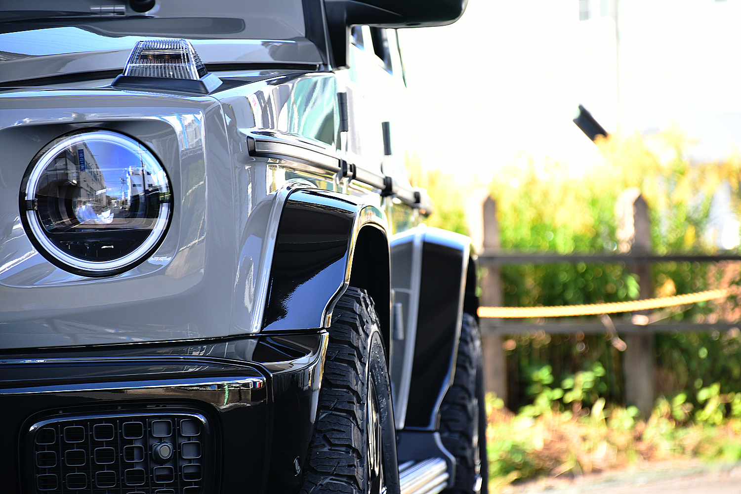 愛知県 名古屋 ベンツ カスタム Gクラス W465 G450d ブラックアウト スペーサー ボンド ボンド名古屋 クラシックグレー