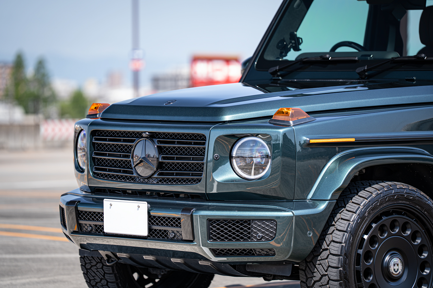 メルセデスベンツ MercedesBenz Gクラス G400d Gwagon HRE アメ鍛 22インチ クリアガラス カスタム 名古屋
