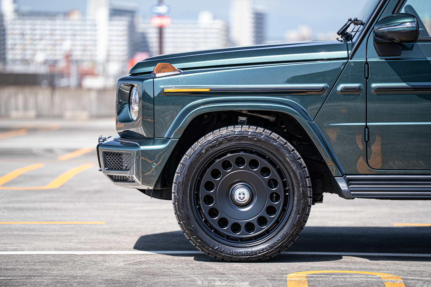 メルセデスベンツ MercedesBenz Gクラス G400d Gwagon HRE アメ鍛 22インチ クリアガラス カスタム 名古屋