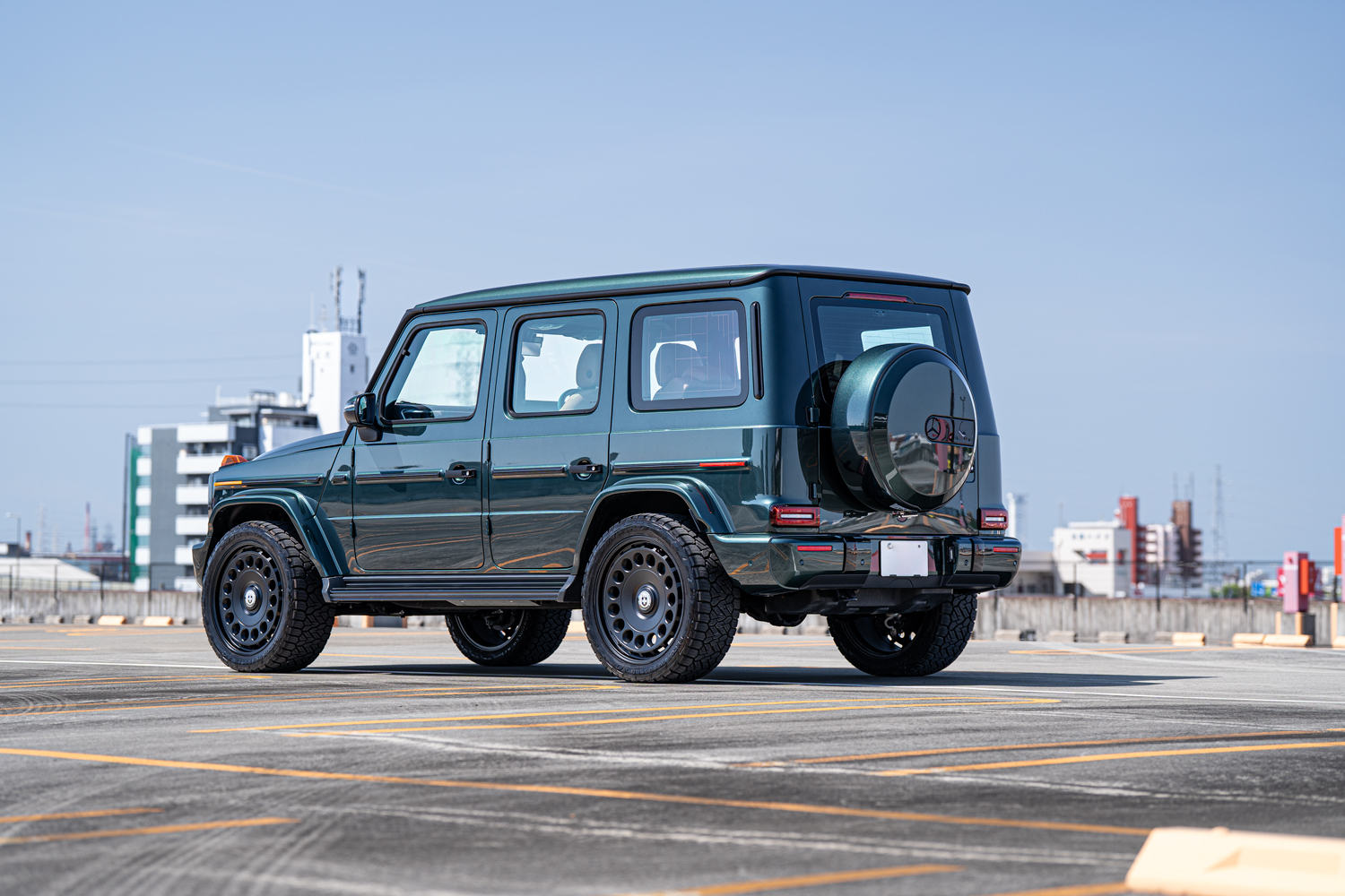 メルセデスベンツ MercedesBenz Gクラス G400d Gwagon HRE アメ鍛 22インチ クリアガラス カスタム 名古屋