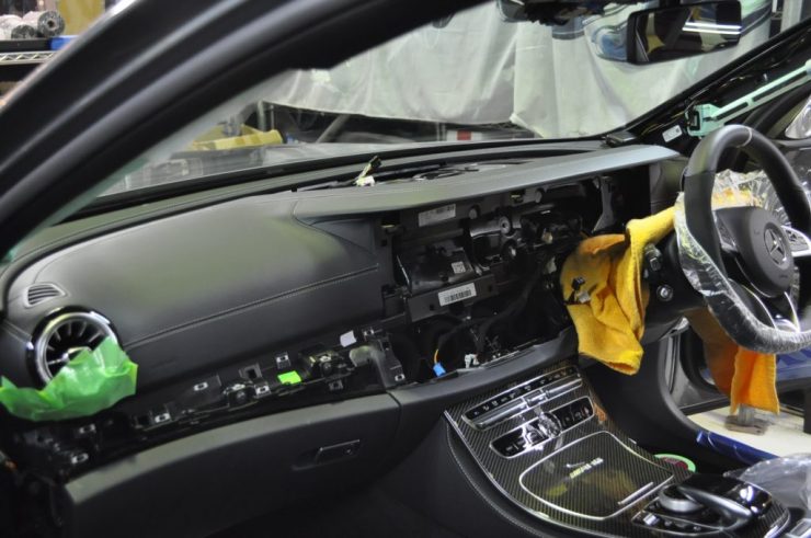 W213 AMG E63 エアコンダクト交換　カスタム