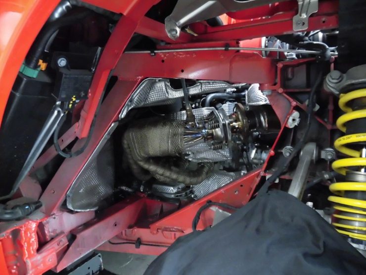 フェラーリ 458 スパイダー パワークラフト エキマニ交換＆バッテリー交換 カスタム！