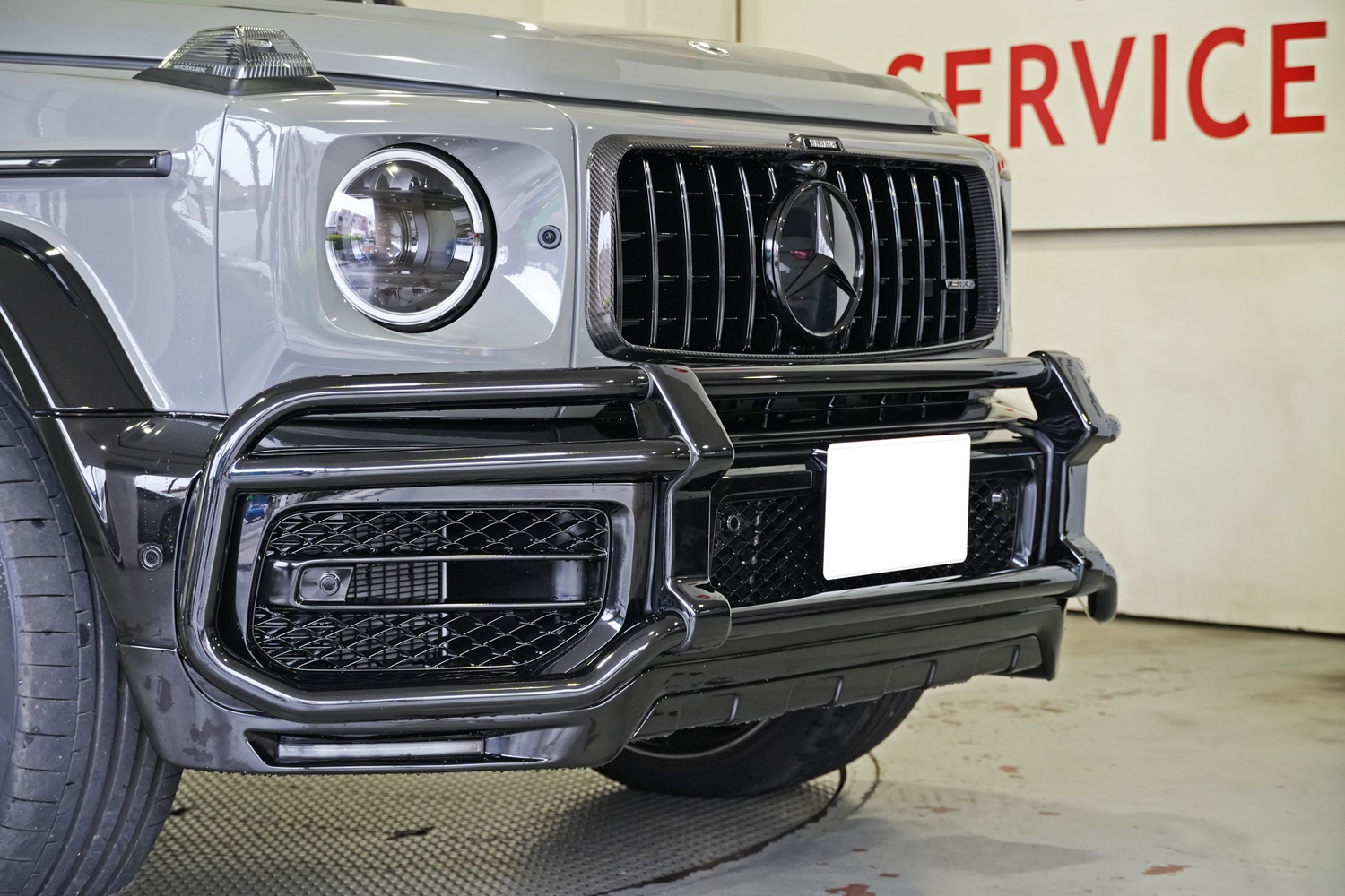 W463A　G63　バンパーガード　ブラッシュガード　本国パーツ　海外パーツ