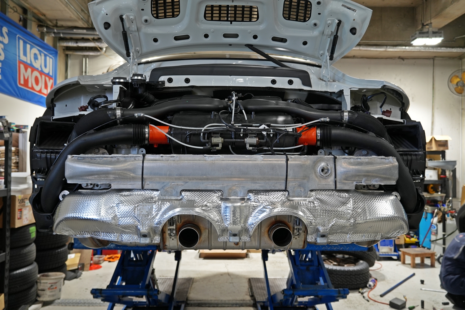 ポルシェ　カスタム　スポーツエキゾースト　マフラー交換　991.2　991　911