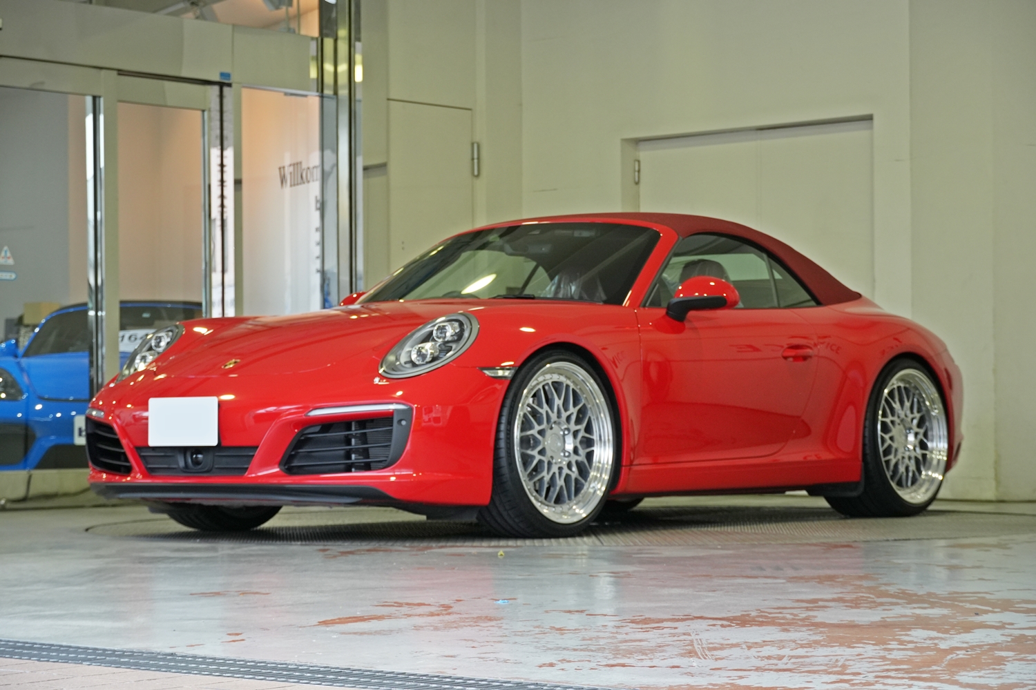 ポルシェ カスタム 991 911 カレラ カブリオレ ローダウン ダウンサス ホイール 21インチ 鍛造ホイール