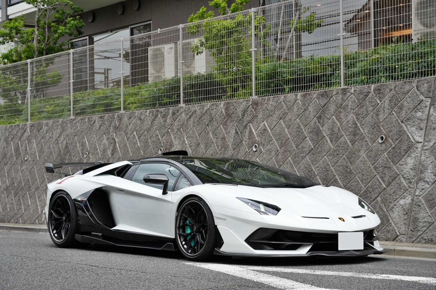 Lamborghini　SVJ　アヴェンタドール　カスタム　トリコロール　内装　ローダウン　ホイール　エアロ
