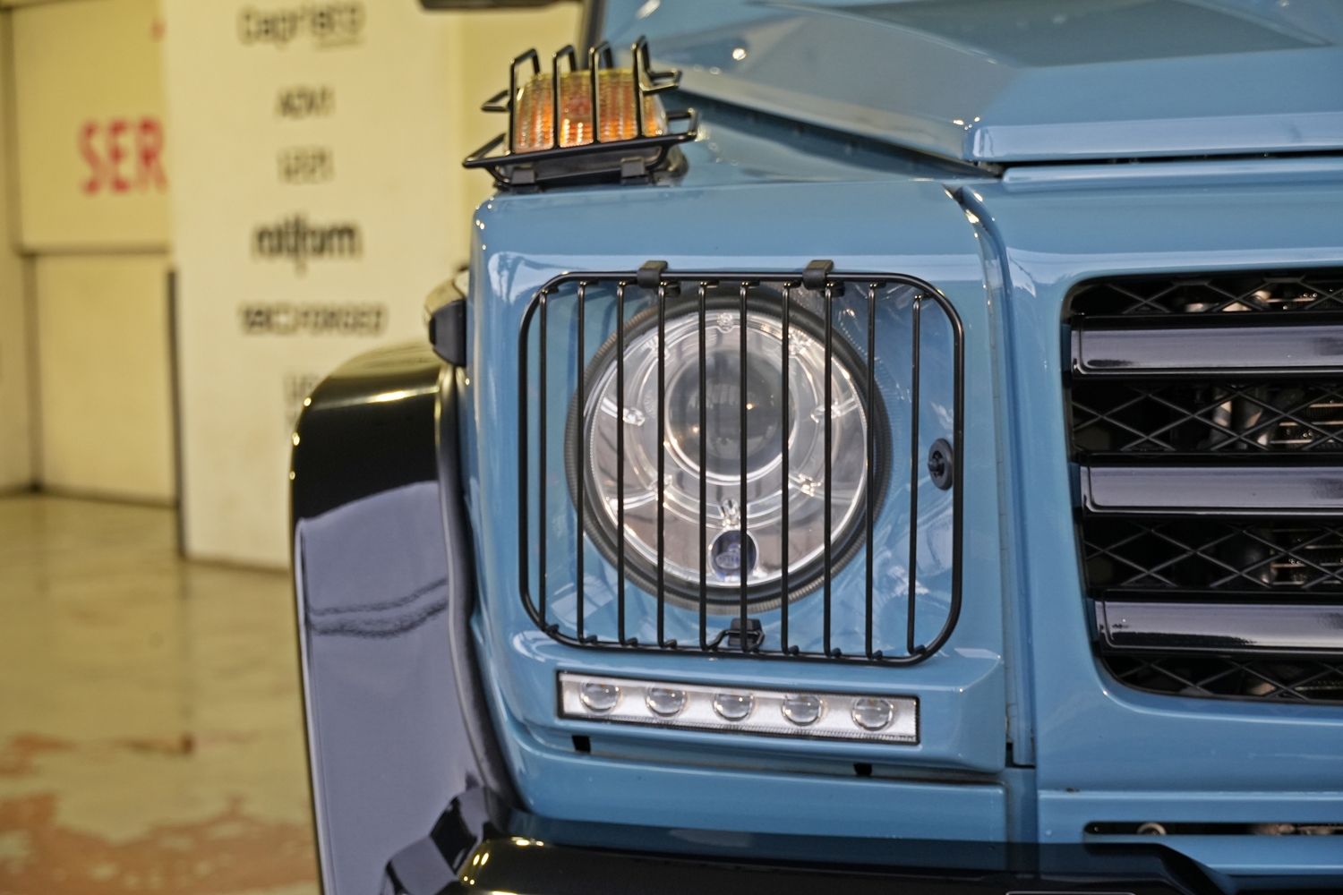 W463　G350d　G550　G63　カスタム　レンズガード　ヘッドライトガード　オフロード