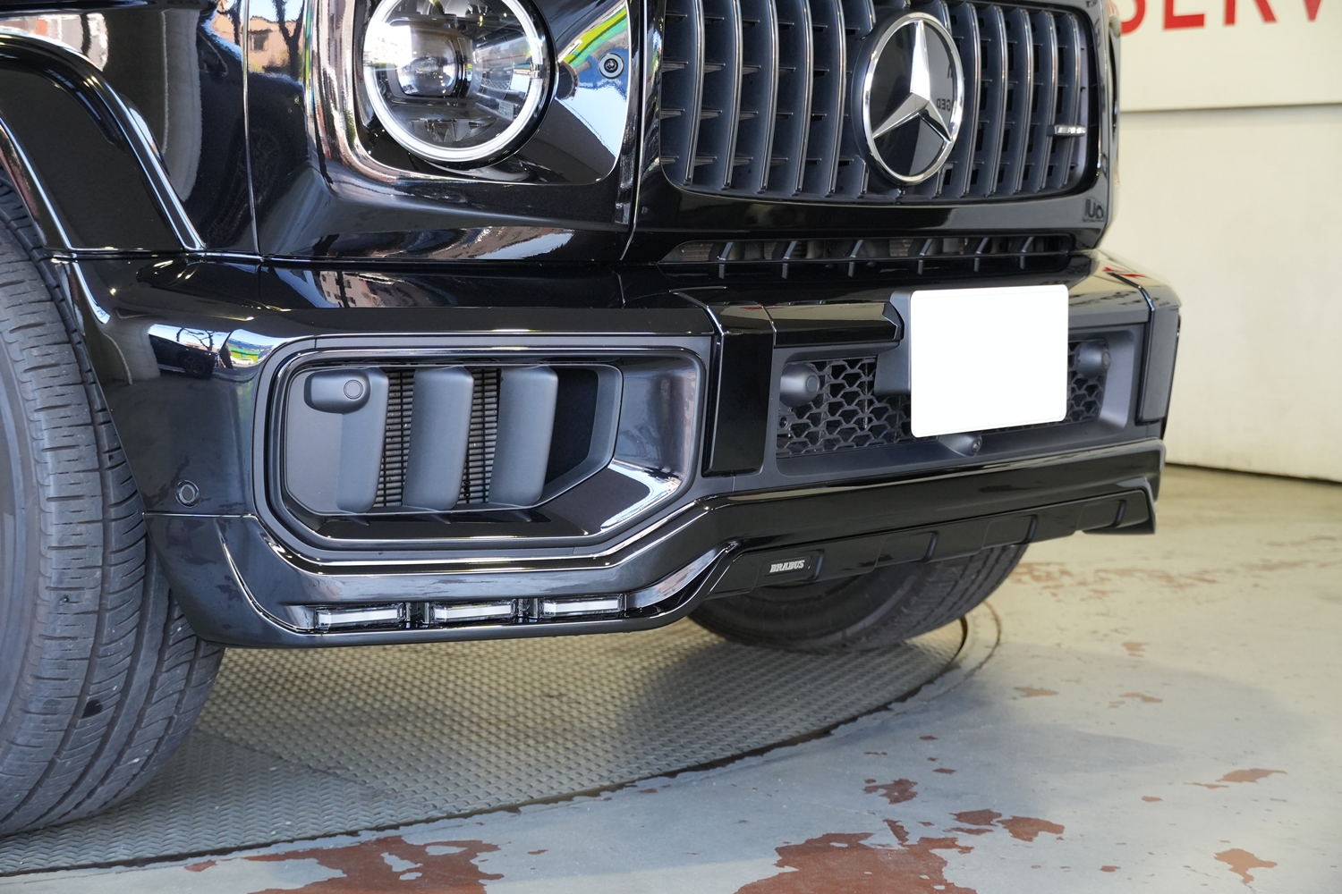 W465　G63　カスタム　エアロ　フロントリップ　BRABUS　ブラバス　東京