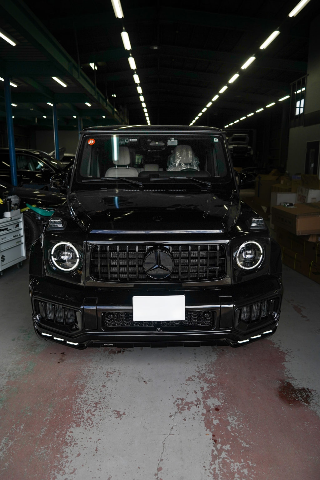 ゲレンデ G63 ブラバス BRABUS シボ取りペイント カスタム ブラックアウト