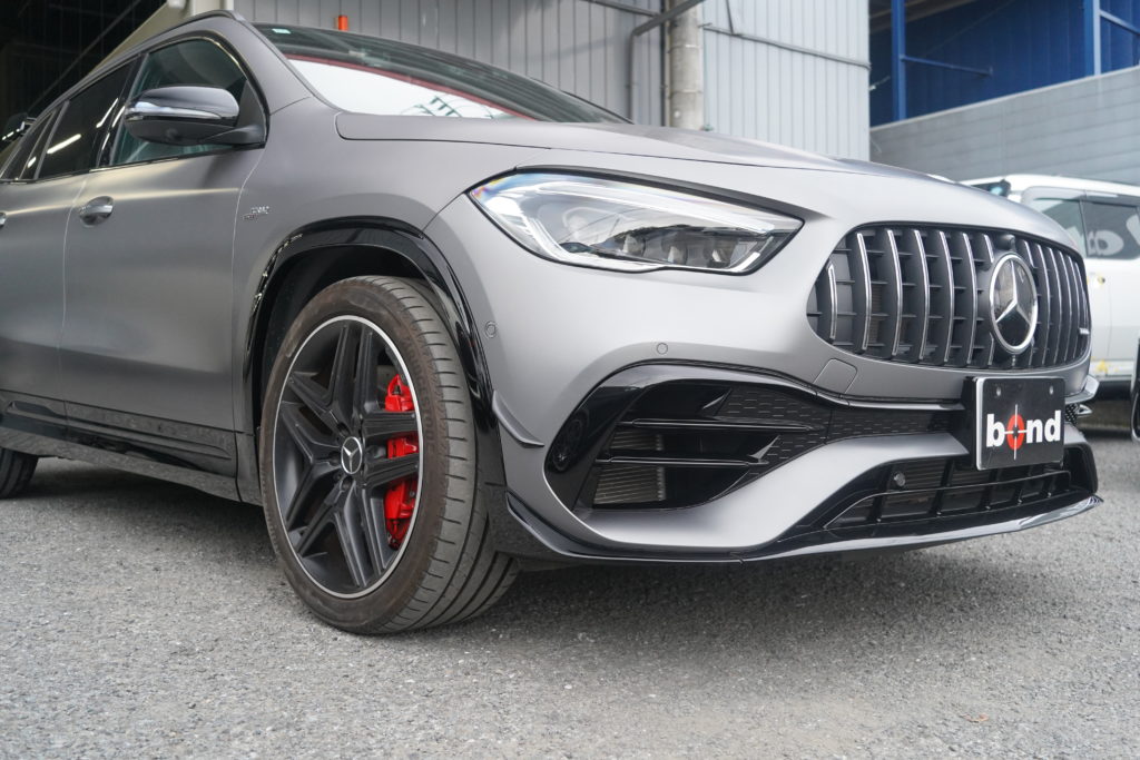 ボンドボディ　GLA カスタムペイント　シボ取り　グロスブラック　樹脂パーツ
