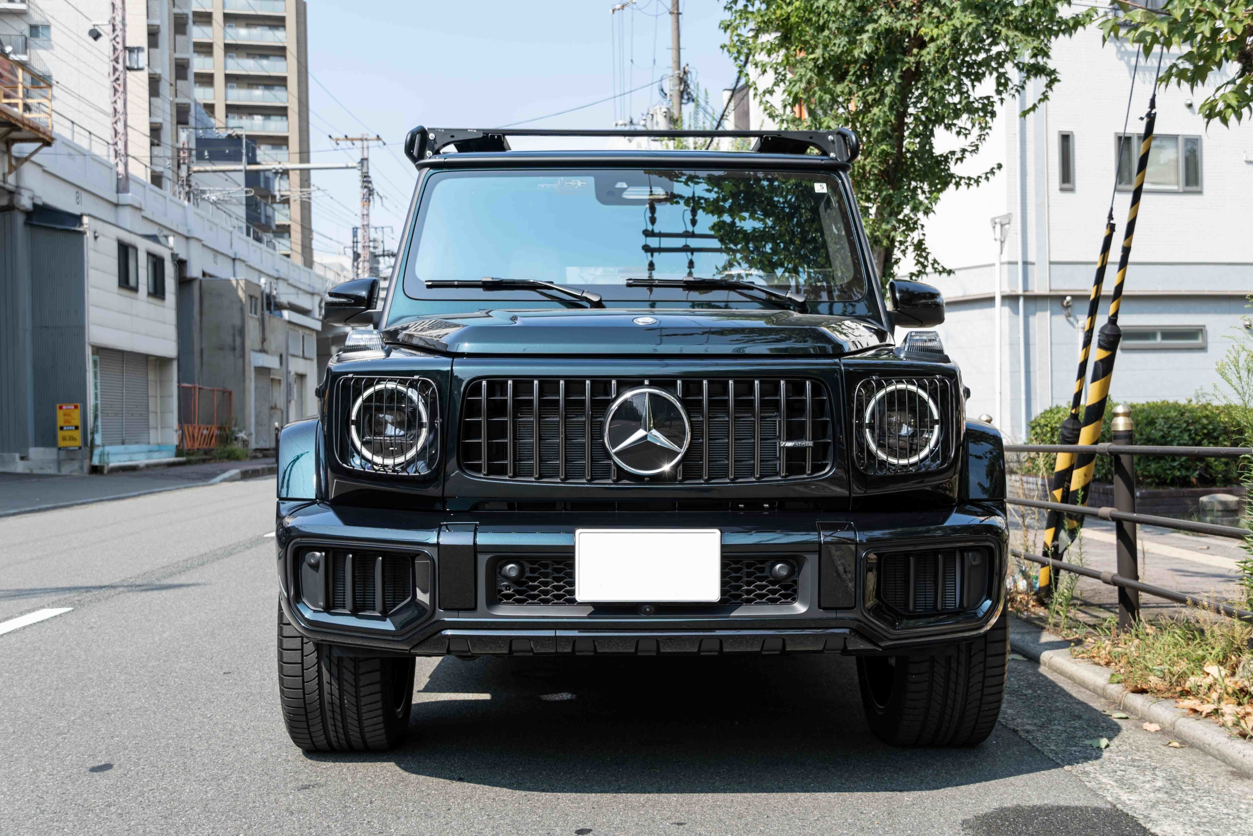 W465 ヘッドライトガード ナンバーステー カスタム