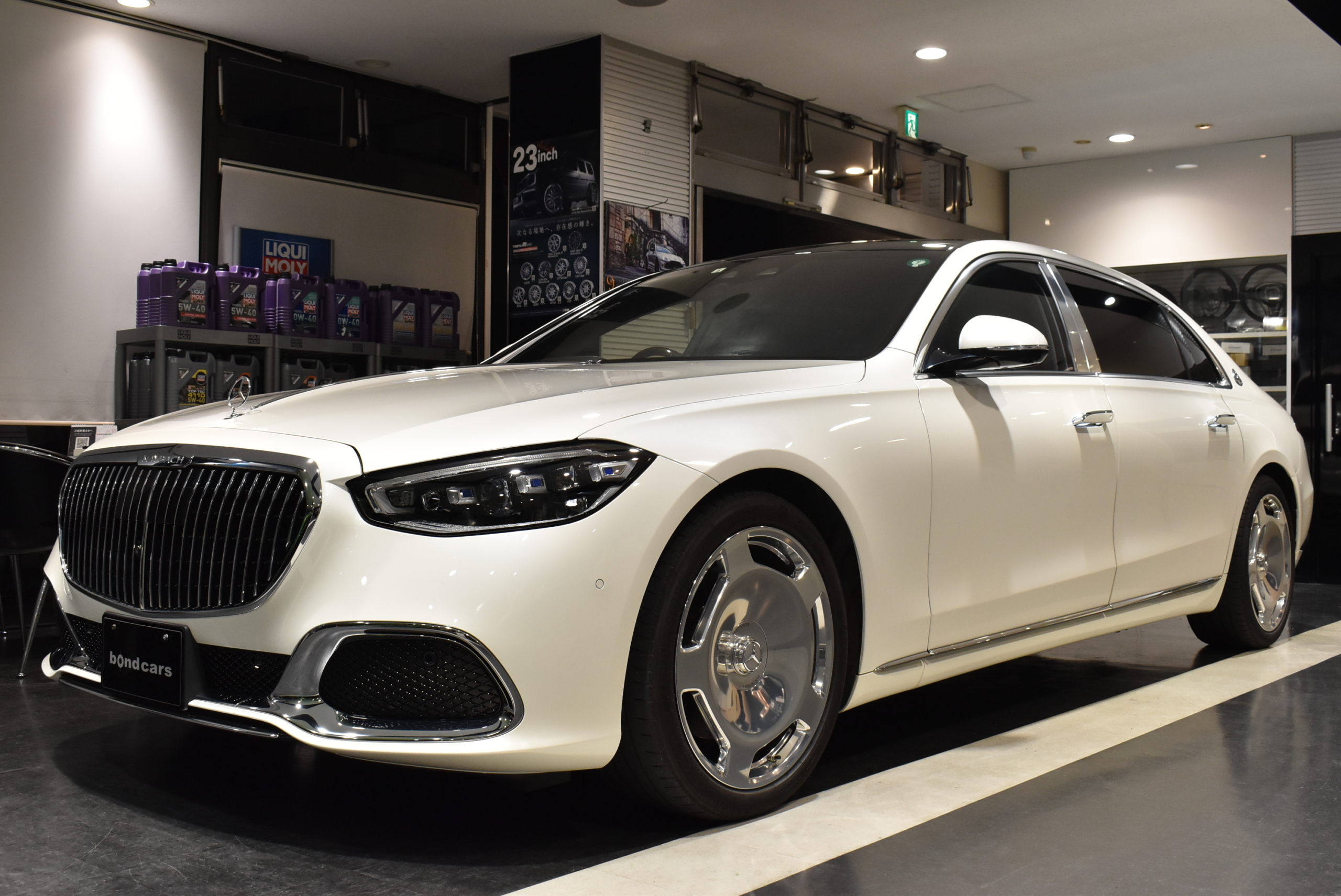 S580マイバッハ　4マチック　 ダイヤモンドホワイト　右Ｈ　 ブルメスターサウンドSYSTEM　 ドライバーズPKG