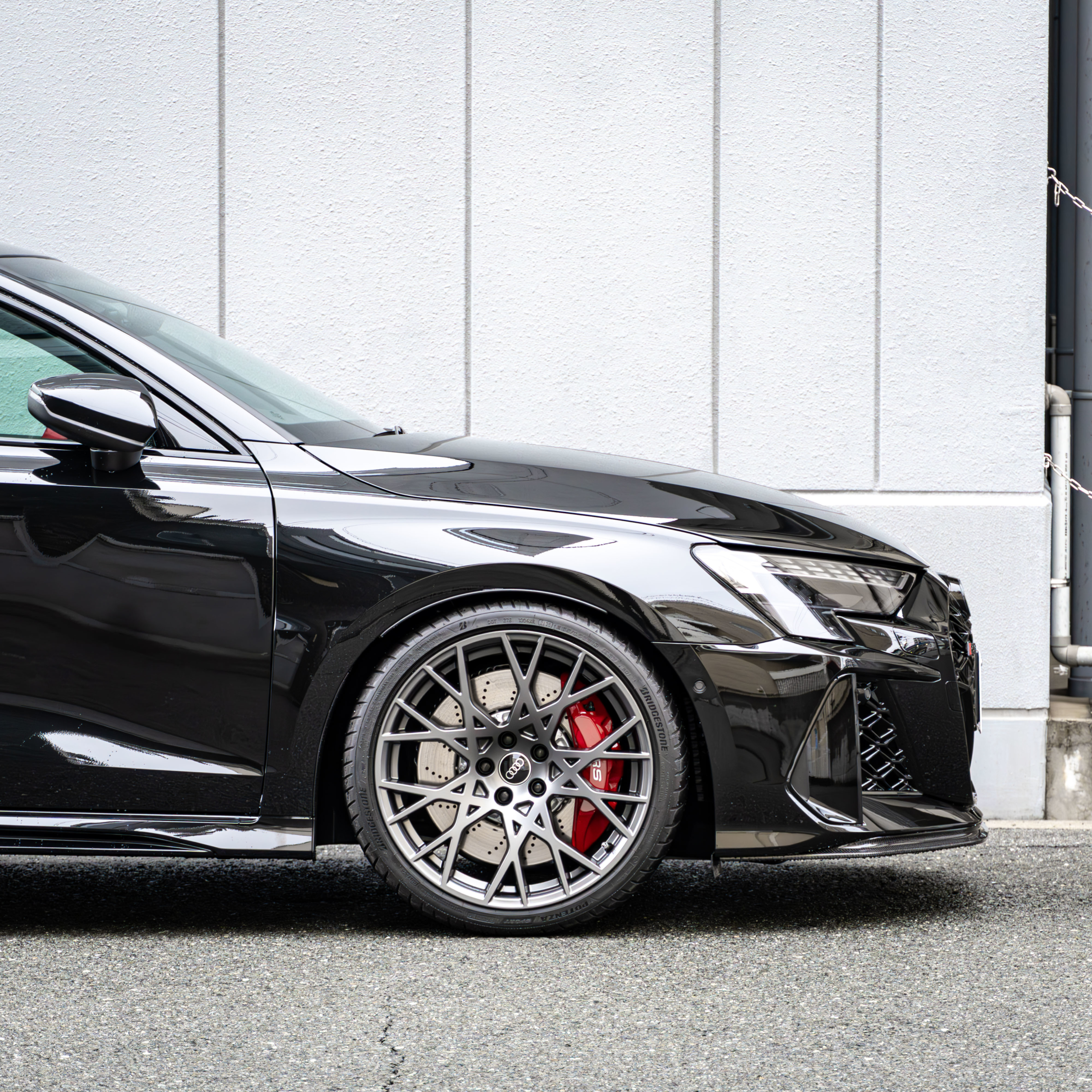 AUDI RS3 8Y 後期 sedan×KW HAS・スペーサー・add Performance・STEK・煌コーティング・カーボンパーツetc. ボンド大阪