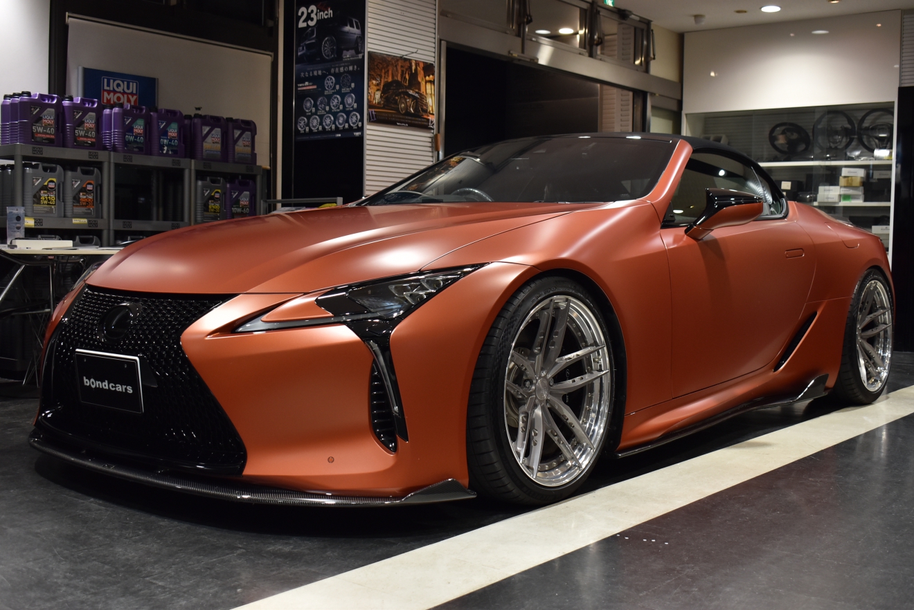 レクサス　LC　コンバーチブル　V8　BCフォージド　ロベルタカップ　フルステルス　プロテクションフィルム　エイムゲイン　ボンド大阪　新着入庫車両　ボンドカーズ　ボンドグループ