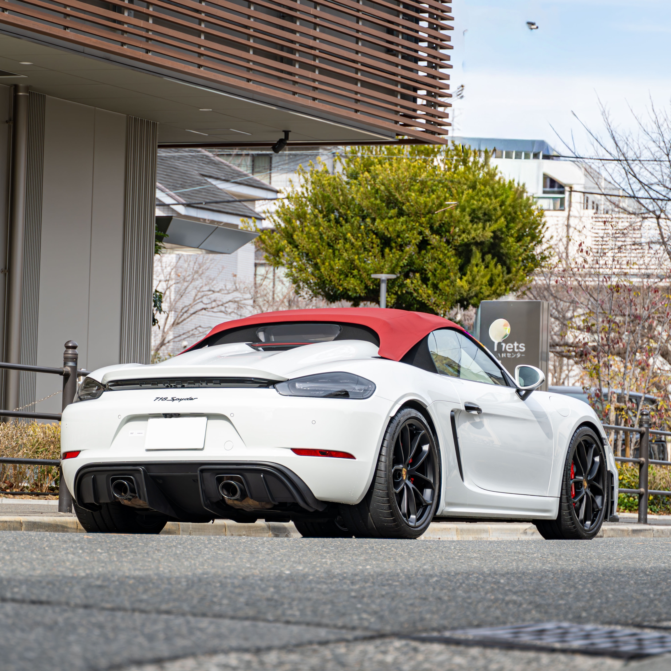 PORSCHE 718Spyder×ROBERUTA・ASR・ホイールペイント　ボンド大阪