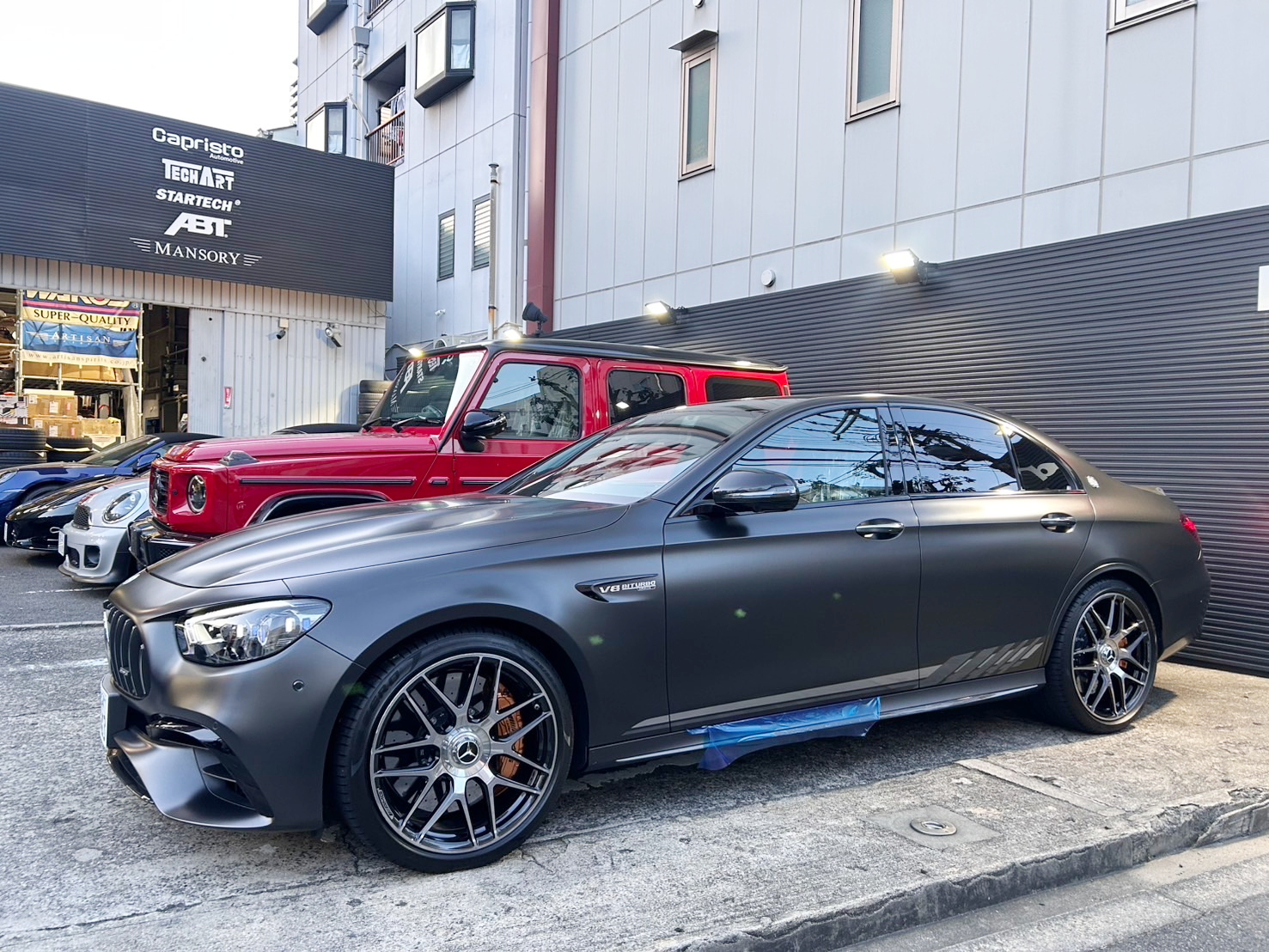 W213 AMG E63 プロテクション　BCforged 21インチ　マフラー交換　ホイール交換　カスタム