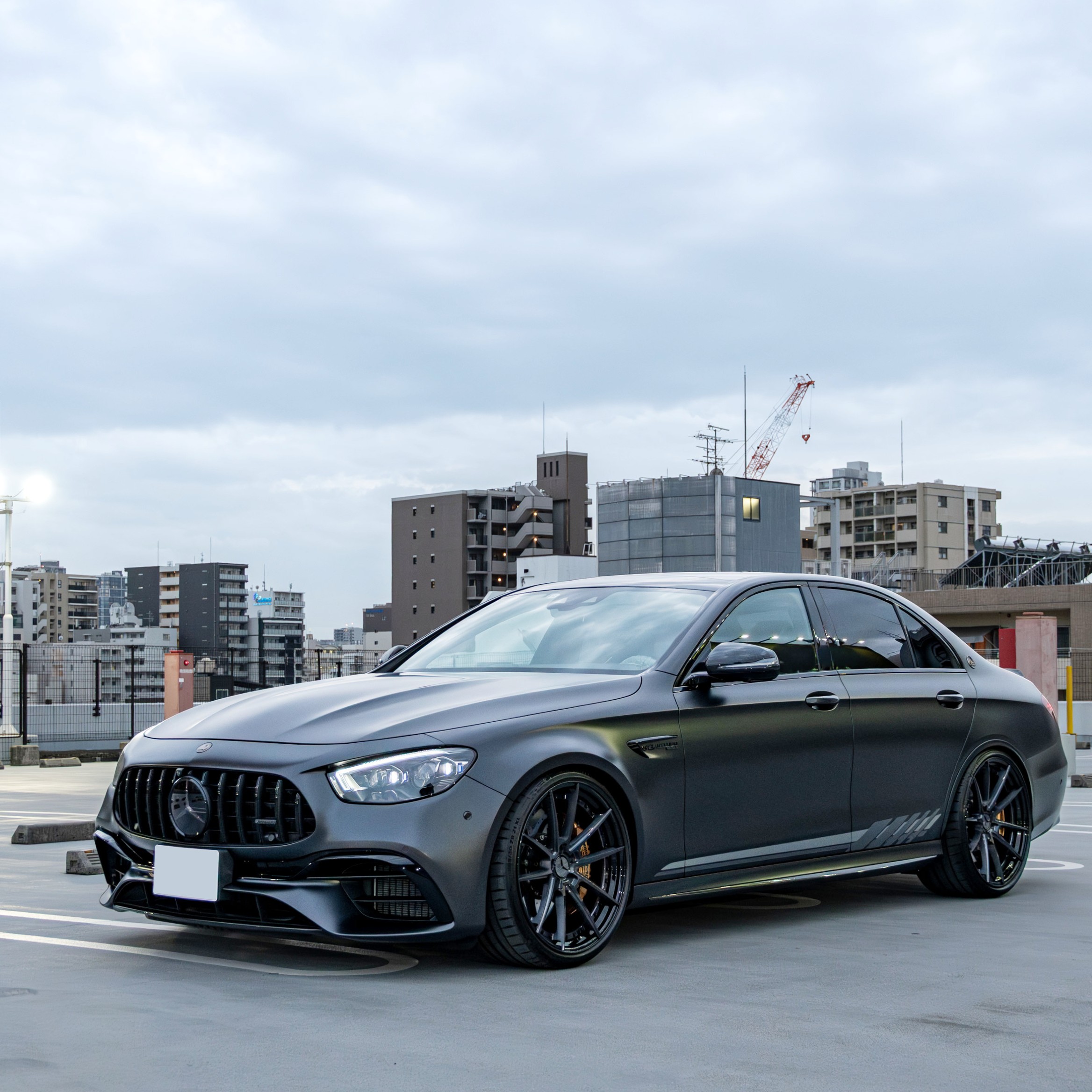 W213 AMG E63 プロテクション　BCforged 21インチ　マフラー交換　ホイール交換　カスタム