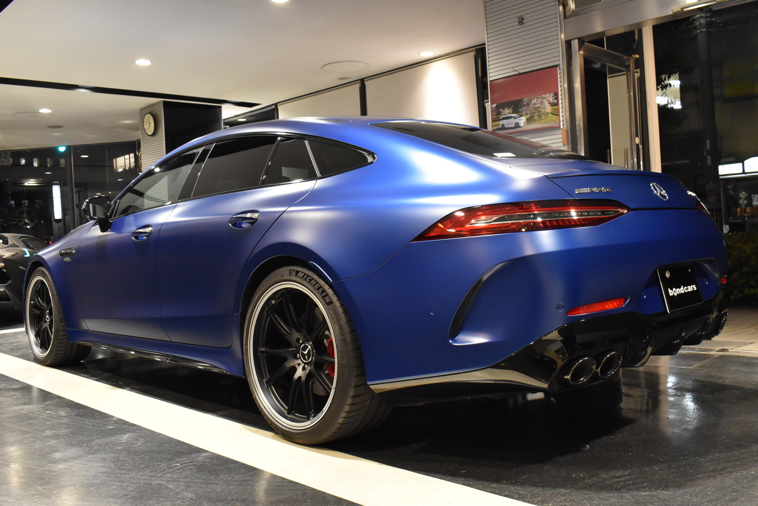 AMG GT53　４Ｄクーペ　AMGダイナミックパッケージ サンルーフ フルレザー仕様(ダイヤモンドステッチ入り) スペクトラルブルーマグノ