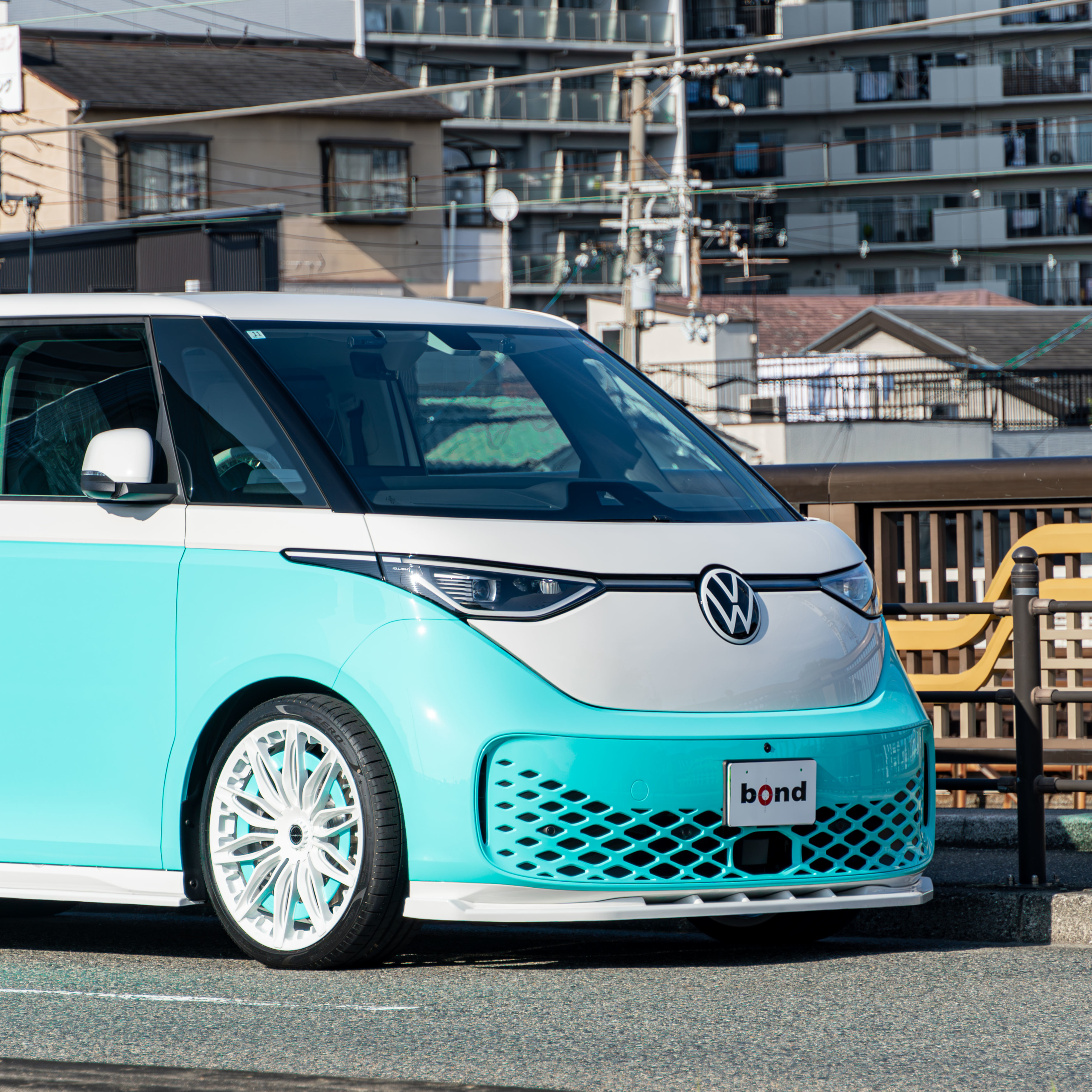 VW ID BUZZ×Brixton Forged・wrapping・MotorDrome Design Aero・Eibach　ボンド大阪