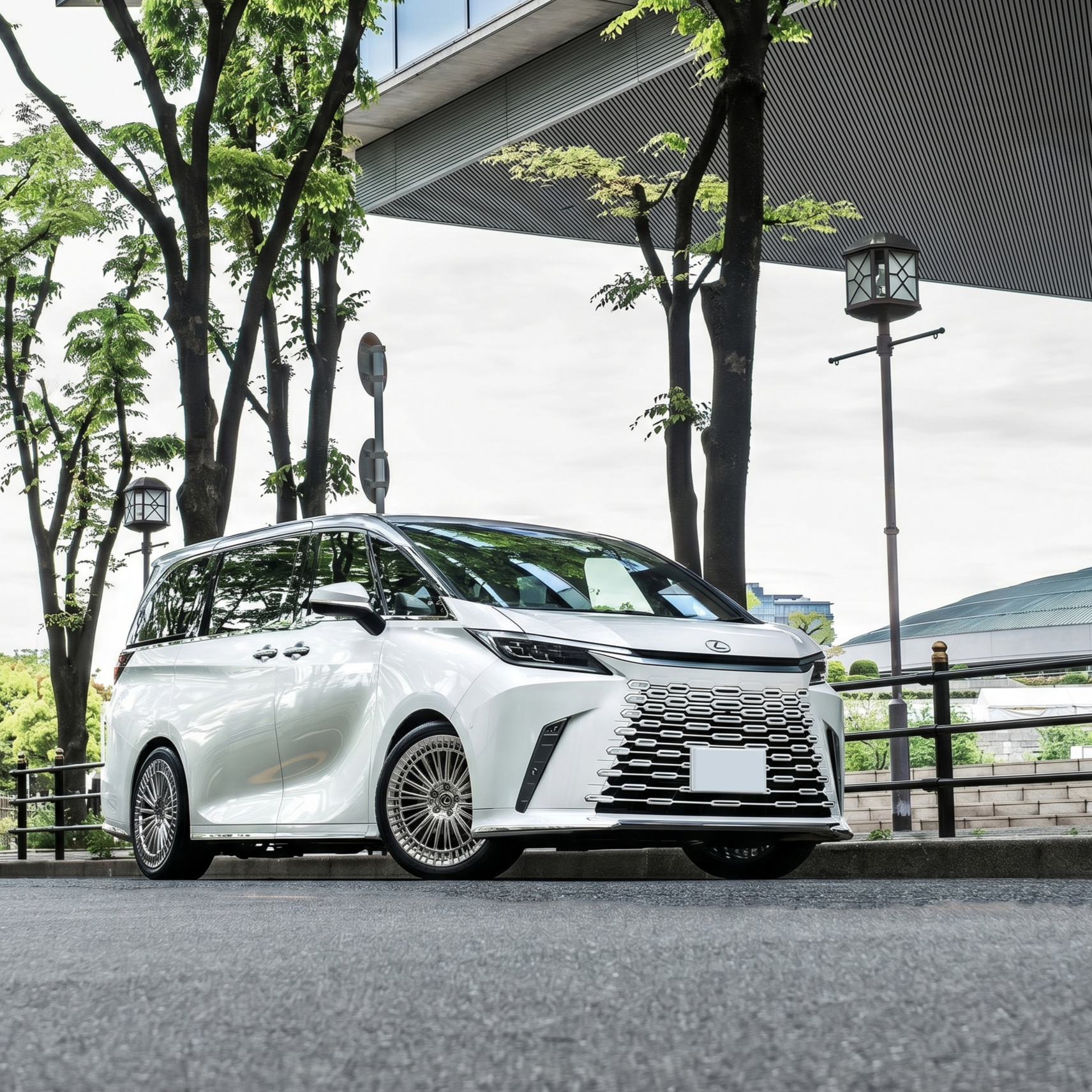LEXUS LM ホイール交換 カスタム HAWKE forged