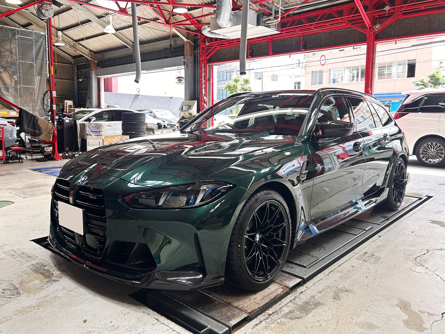 BMW G81 M3ツーリング EIBACH アイバッハ　ダウンサス　スペーサー　