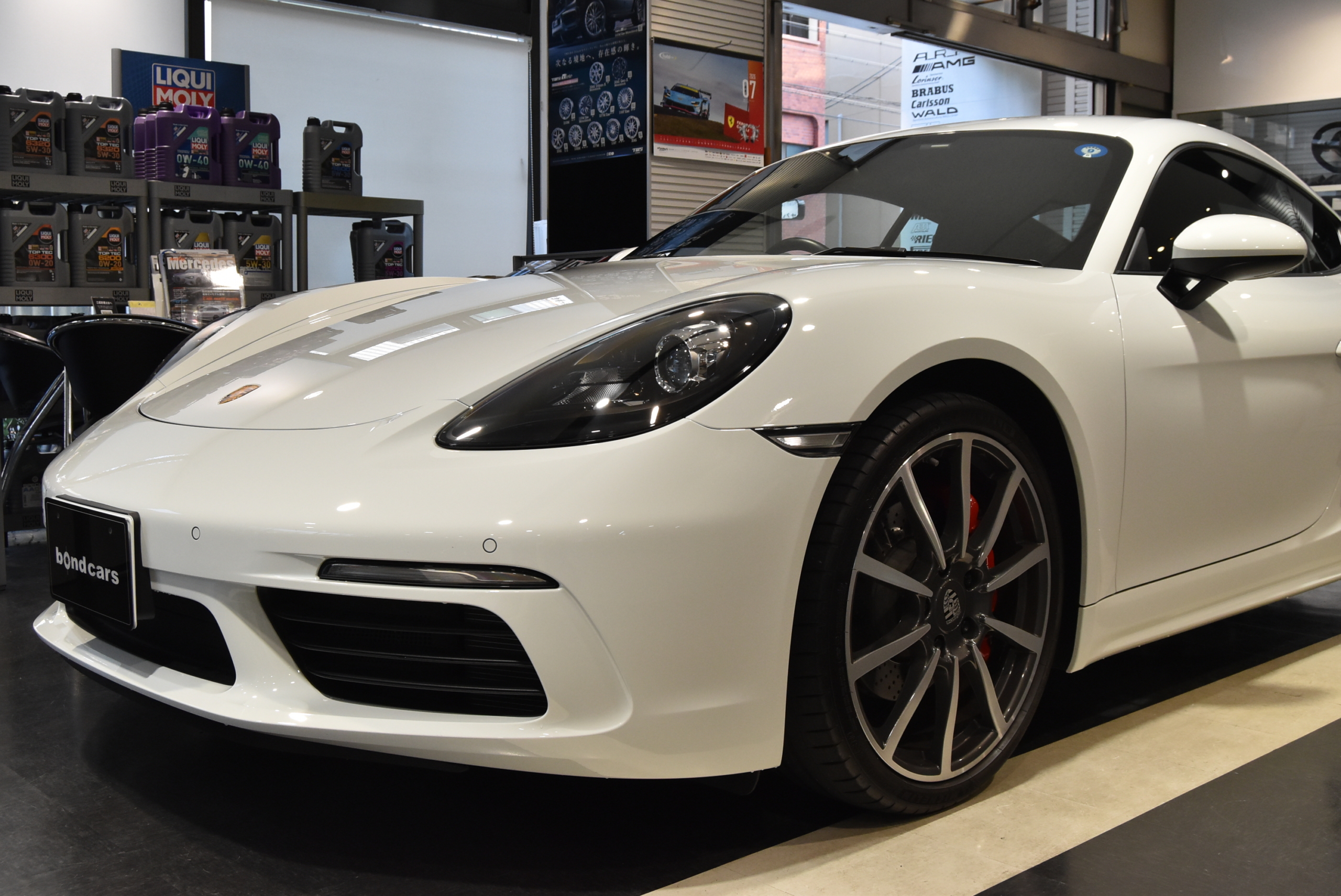 718ケイマンＳ ポルシェキーレスエントリー&ドライブ スポーツクロノ オートエアコン 電動格納ミラー バックカメラ 20インチAW レッドキャリパー パークセンサー シートヒーター
