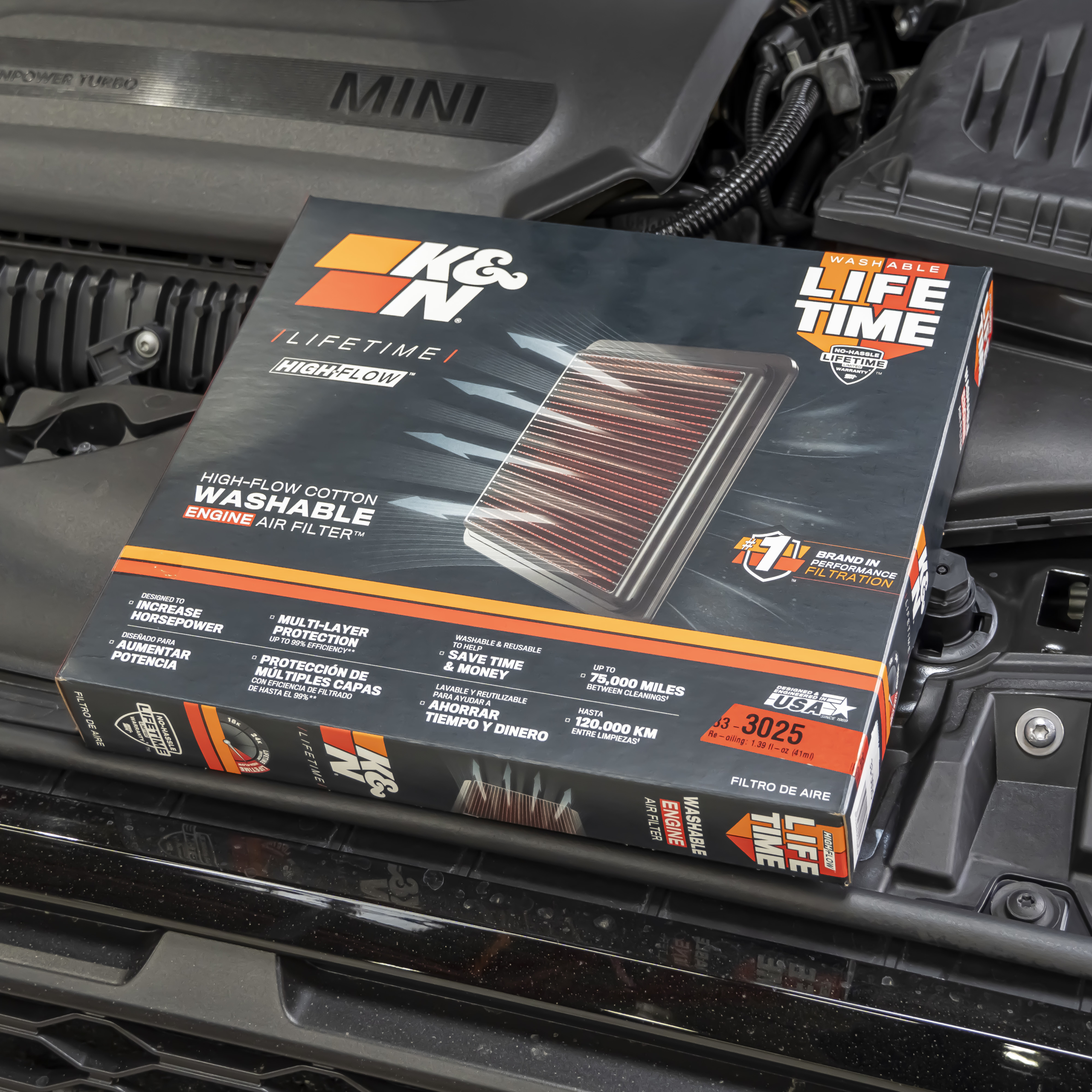 MINI F56 JCW LCI2×K&Nフィルター・AMZECHS インテークキット取り付け！　ボンド大阪