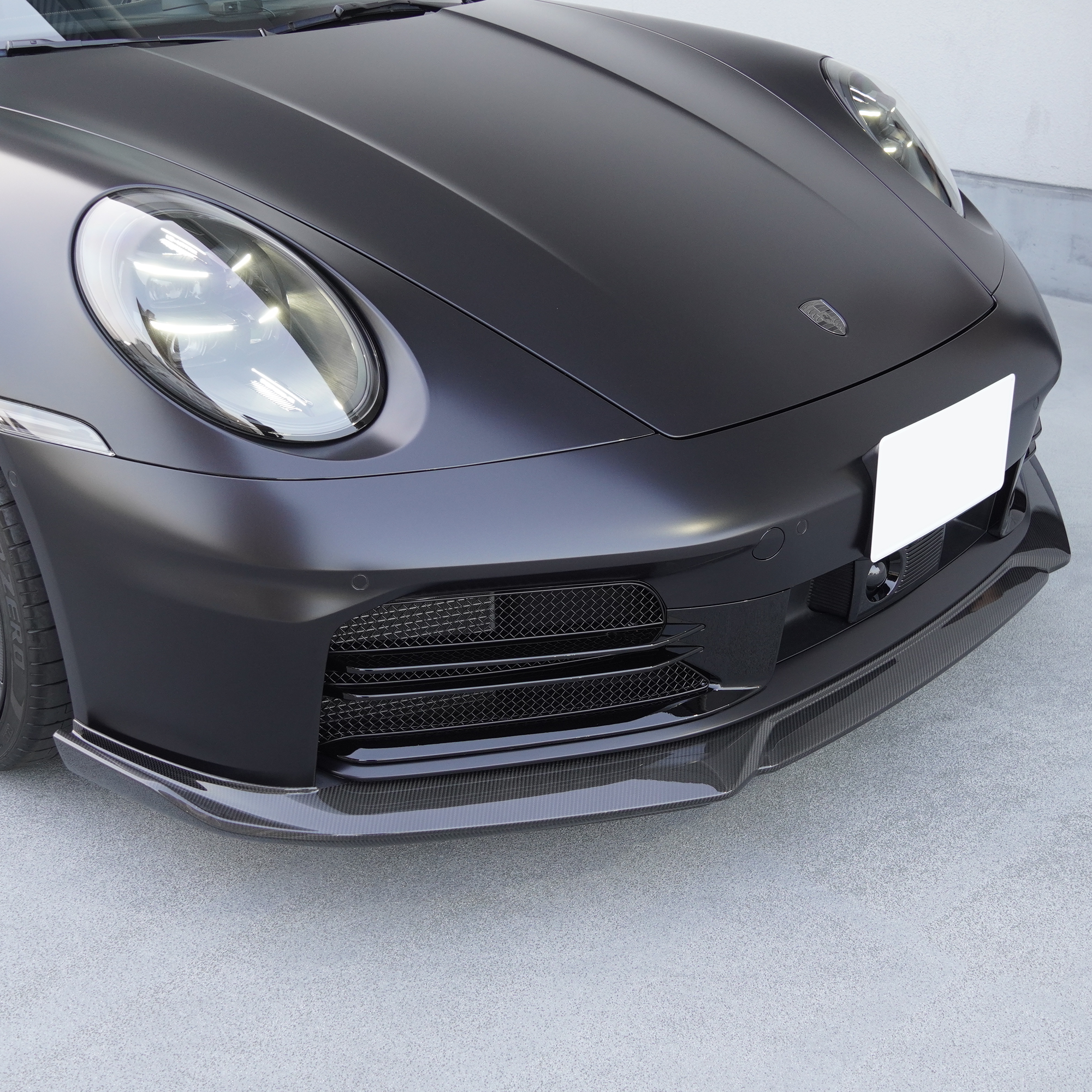 ポルシェ　992.2　マットブラック　エアロ　カスタム